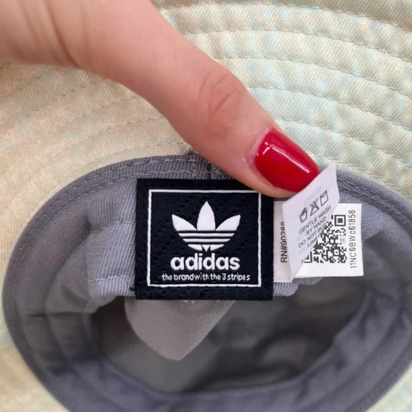 NWT Adidas Unisex Spray Print Bucket Hat Pastel Streetwear Y2K festival rave - Picture 13 of 15
